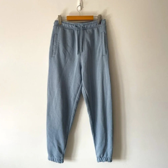Zara Oversized Lounge Sweatpants Joggers Powder Blue Sz Small - Picture 2 of 6